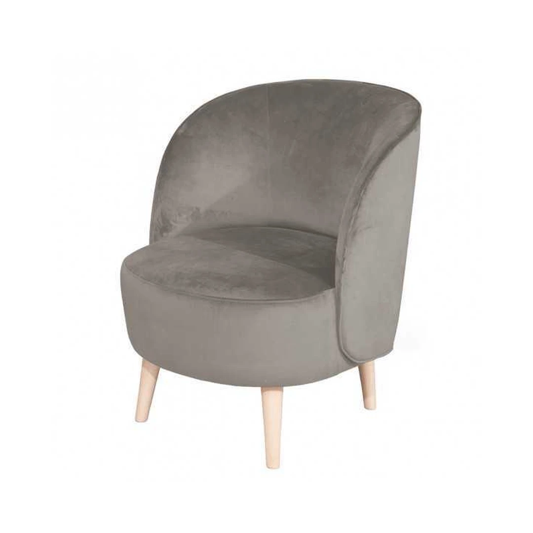 Ergonomiškas sofos fotelis su natūralia mediena