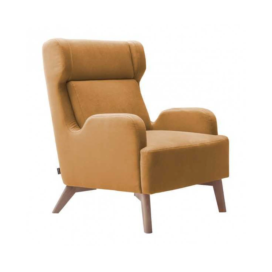 Ergonomiški sofos kėdės su natūralia mediena ir minkštu audiniu