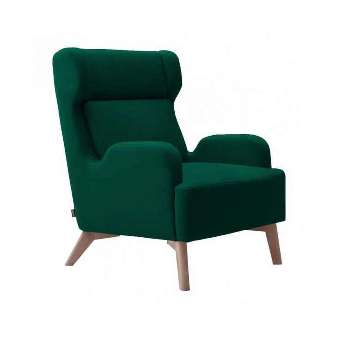 Ergonominė sofos lova su natūralia mediena ir minkštu audiniu