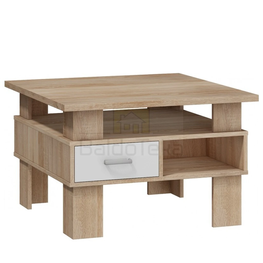 Ergonominis stalas 80x80x52 cm, LMDP, spalva pagal pasirinkimą