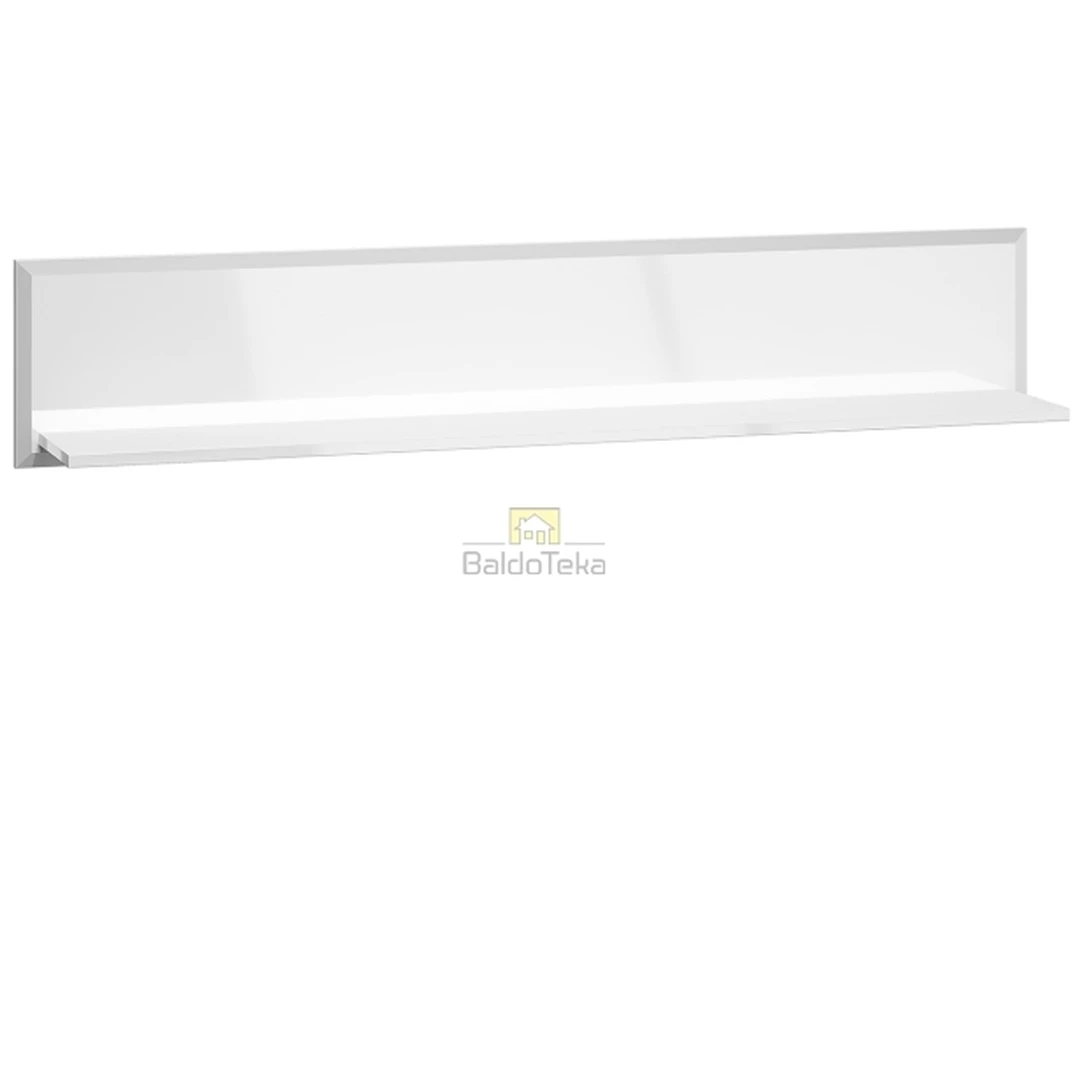 Moderni balta matinė spintelė su blizgiu