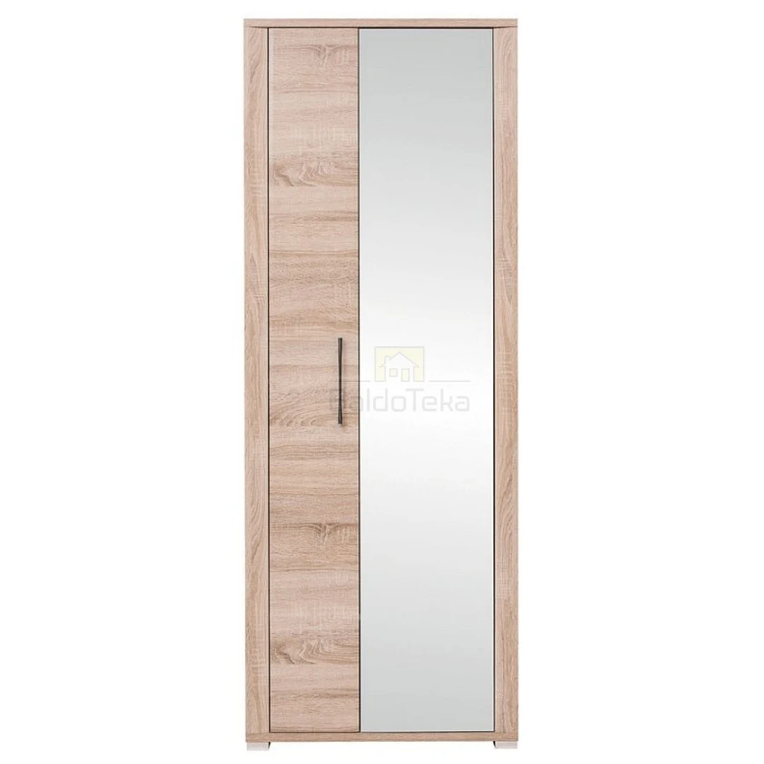 Ergonomiškas ąžuolo spalvos LMDP lovos rėmas 74x200x40 cm