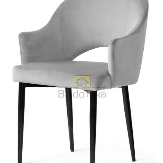 GODA (sidabro BL03/juoda) AT kėdė - Kėdės