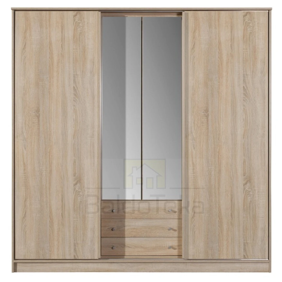 Šviesaus ąžuolo sonoma spintos – modernus sprendimas