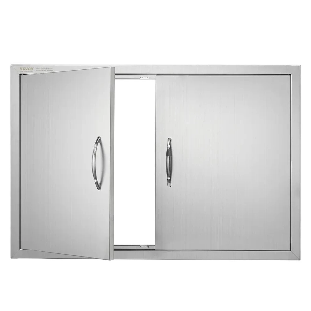 Nerūdijančio plieno grilio durelės 915x610 mm lauko virtuvei