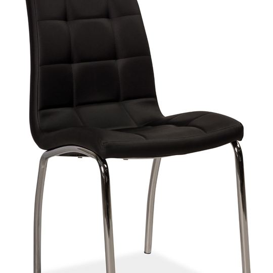 Moderni juoda ir chromuota metalinė lentyna