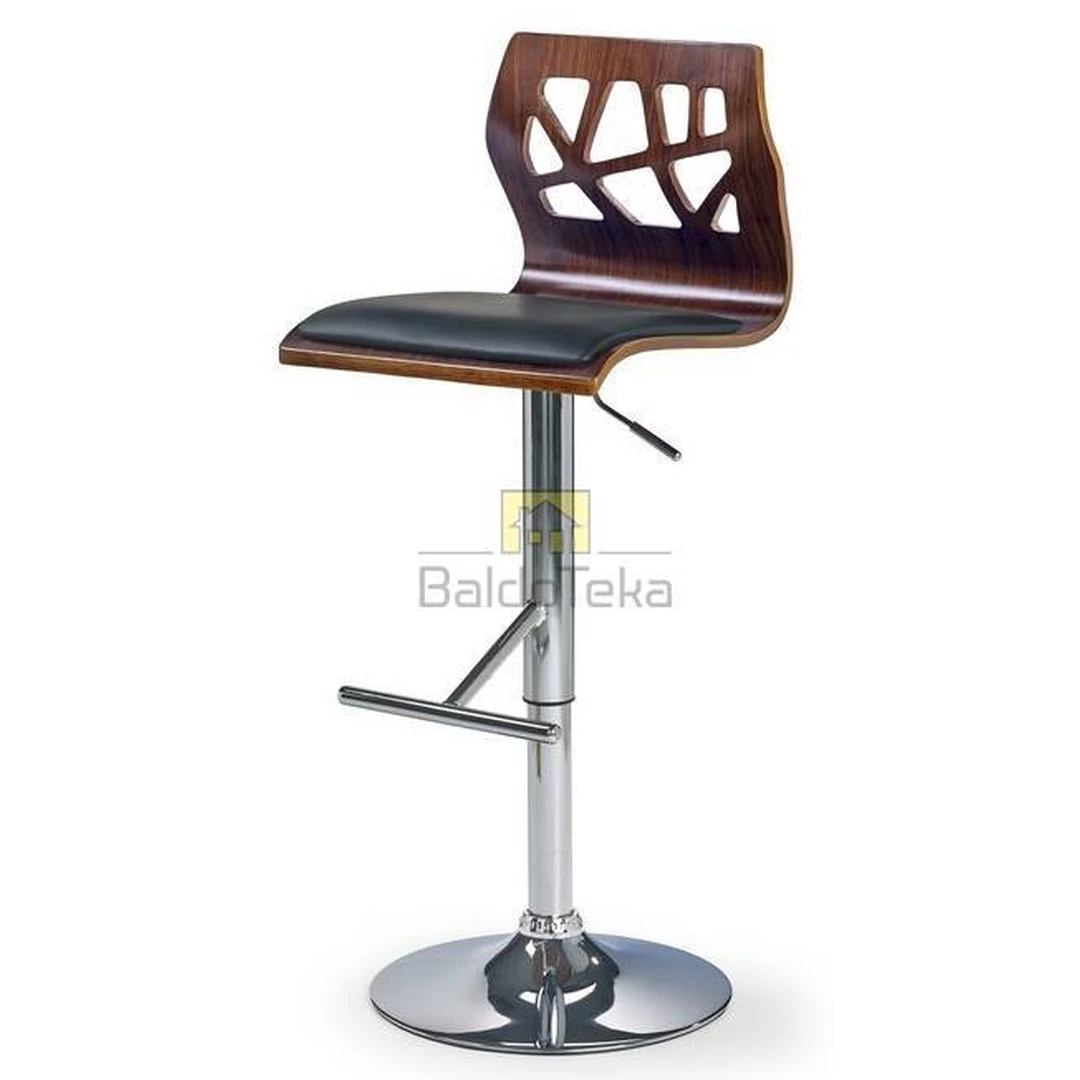 Elegantiškos medžio faneruotos spintos su chromuotu metalu