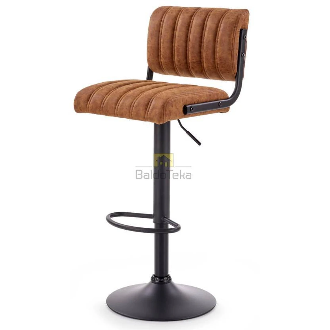 Ekologiški metaliniai kėdės su ruda/juoda spalva