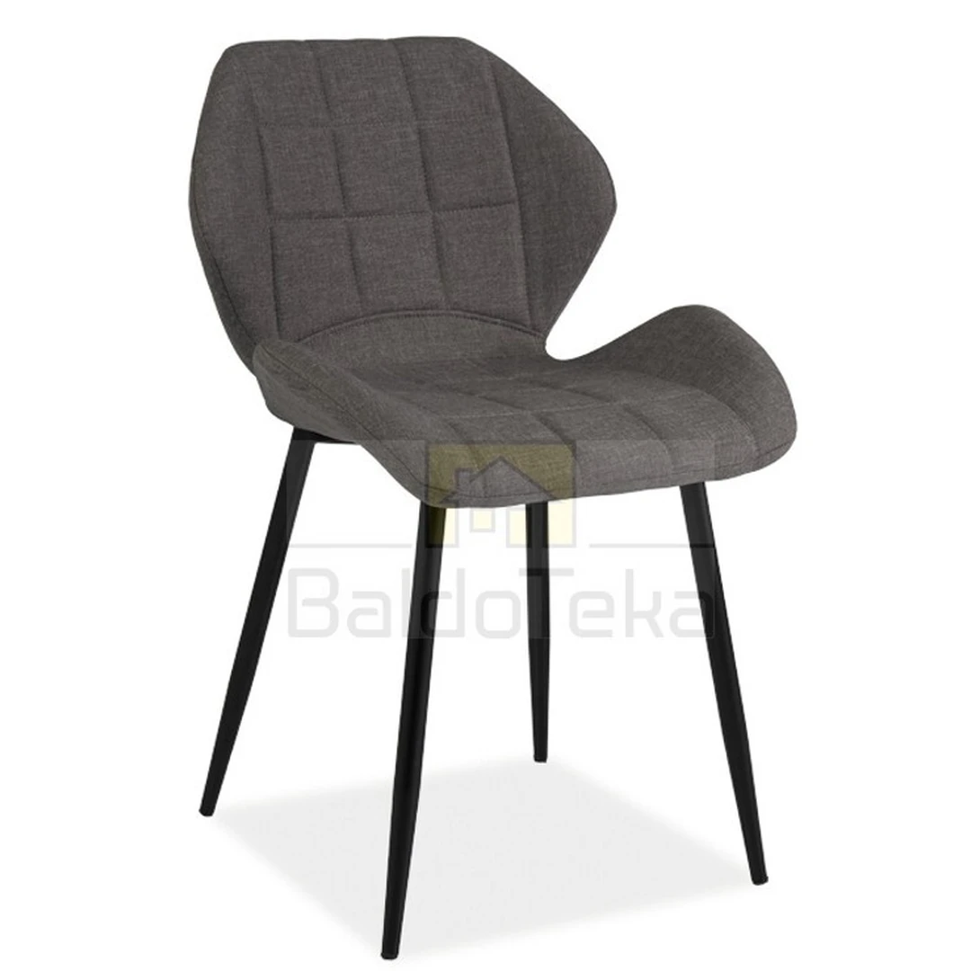 Elegantiškos metalinės kėdės su gobelenu