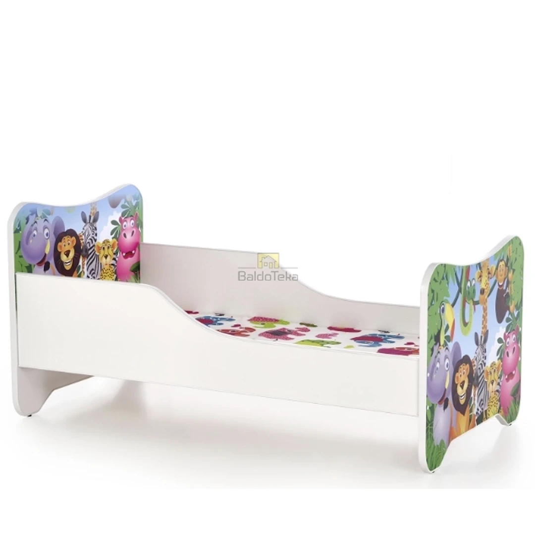 Ergonomiškos lovos rėmos su grotelėmis ir čiužiniu