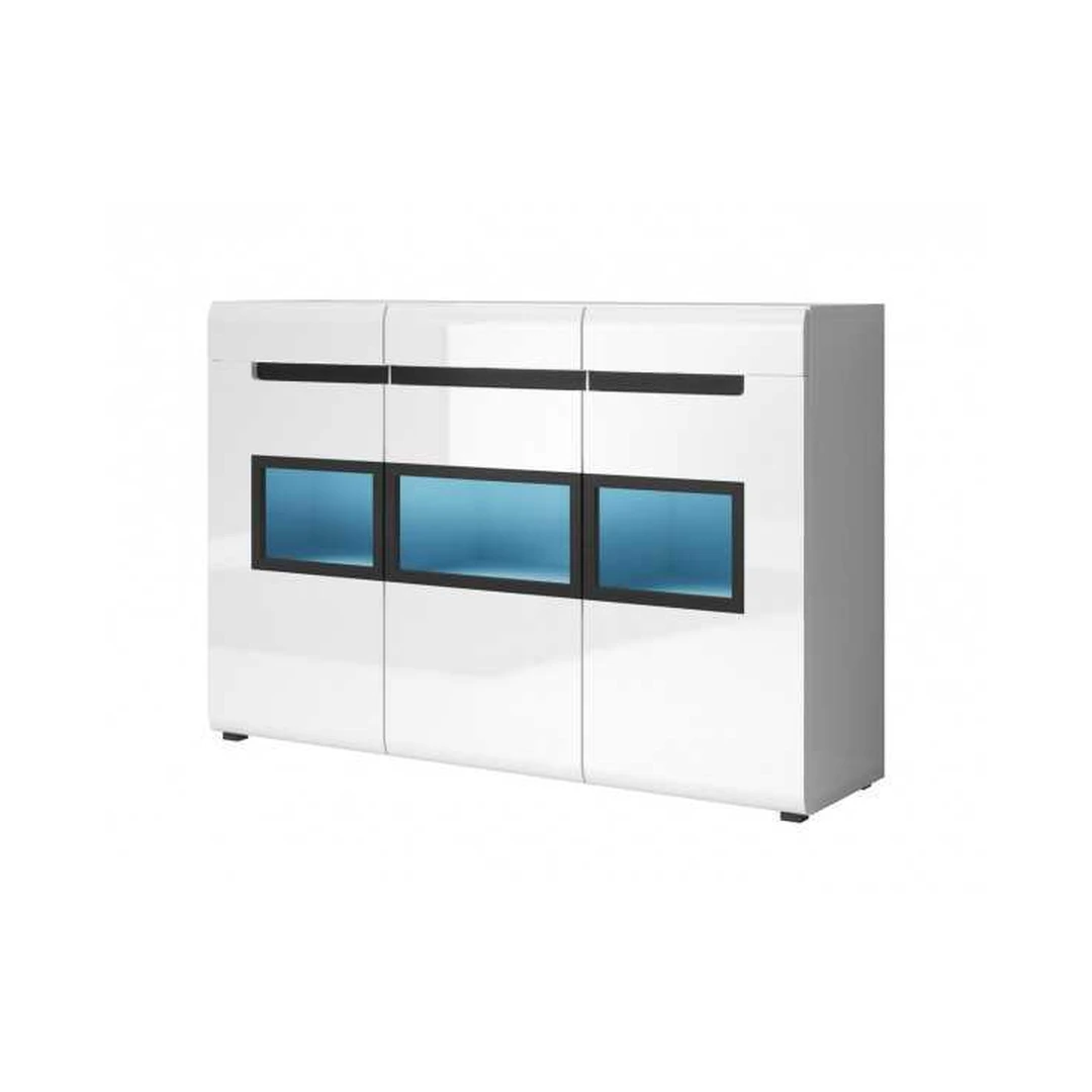 Ergonominė baltų spintų kolekcija su tylaus uždarymo sistema