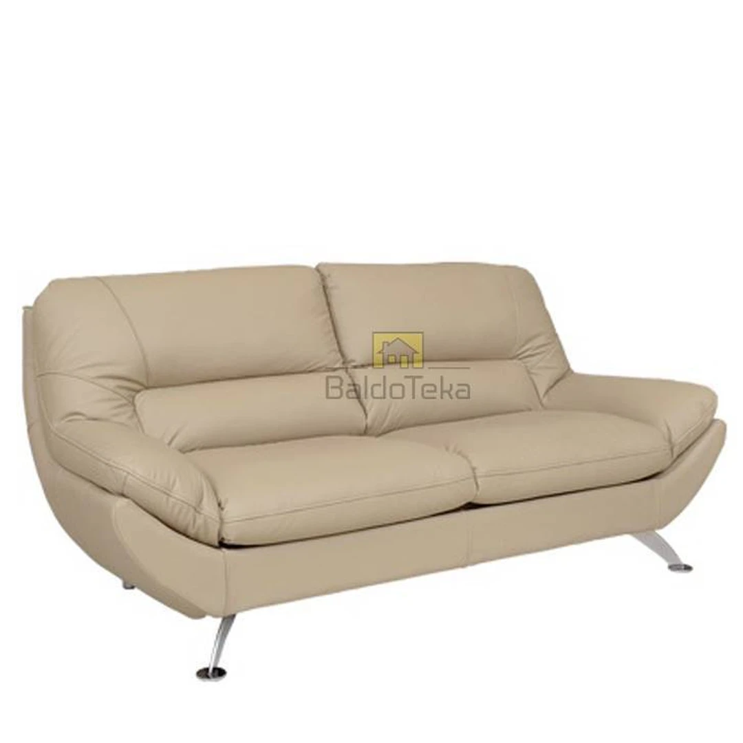 Natūralios odos minkšti ir prabangūs baldai su miegamąja dalimi