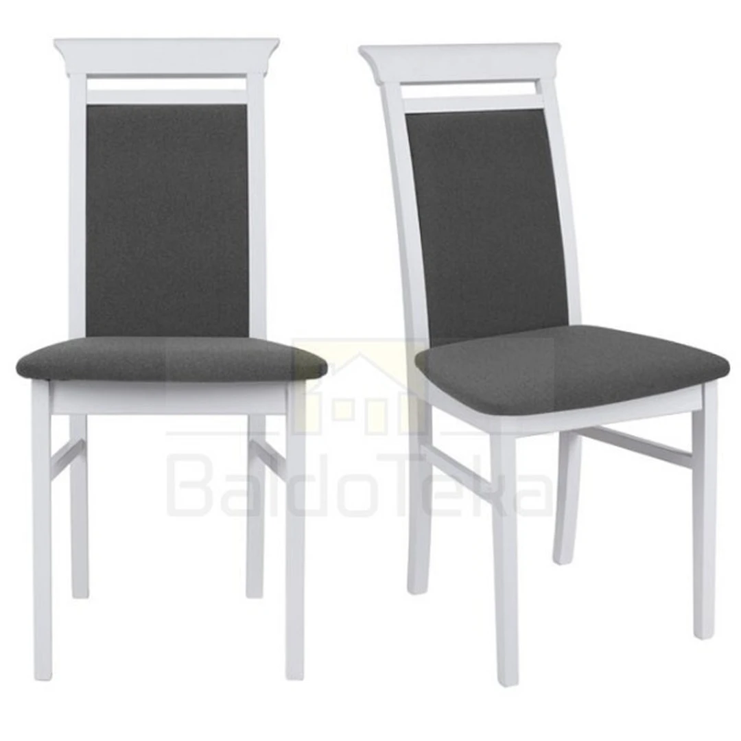 Elegantiška balta spintelė su gobelenu