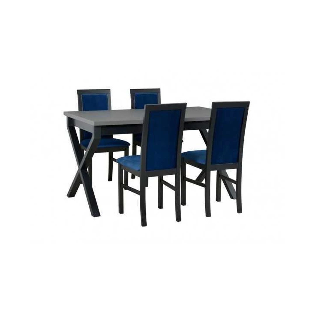 Ergonomiška buko medienos lentelė su išskleidžiamu stalviršiu