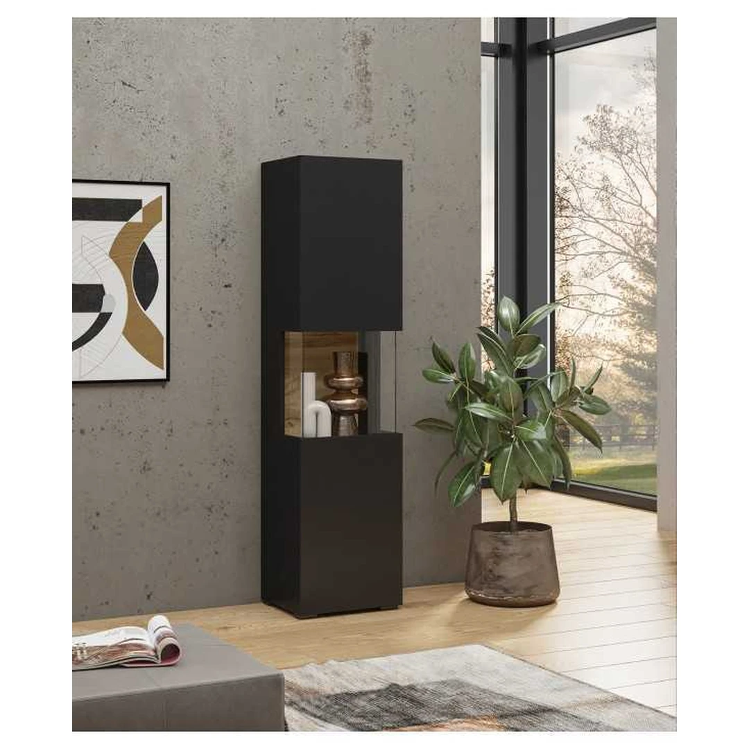 Modernus pakabinamas spintos modulis „Wotan“ ąžuolo spalvoje