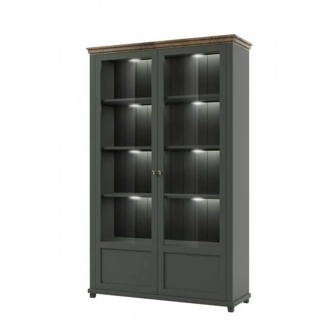 Moderni žalia spintelė su LED apšvietimu