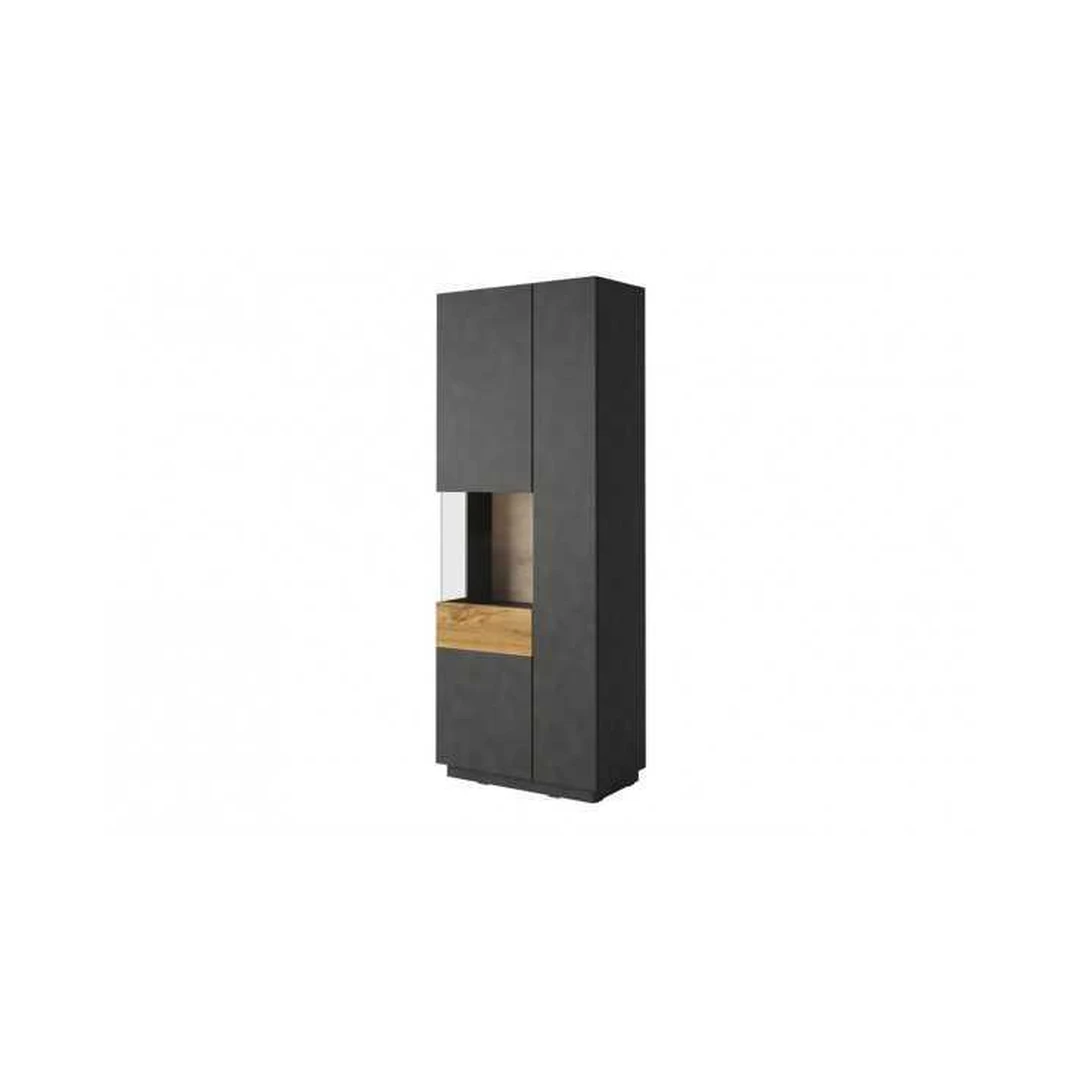 Šiuolaikiška spinta su LED apšvietimu ir stumdomomis durimis