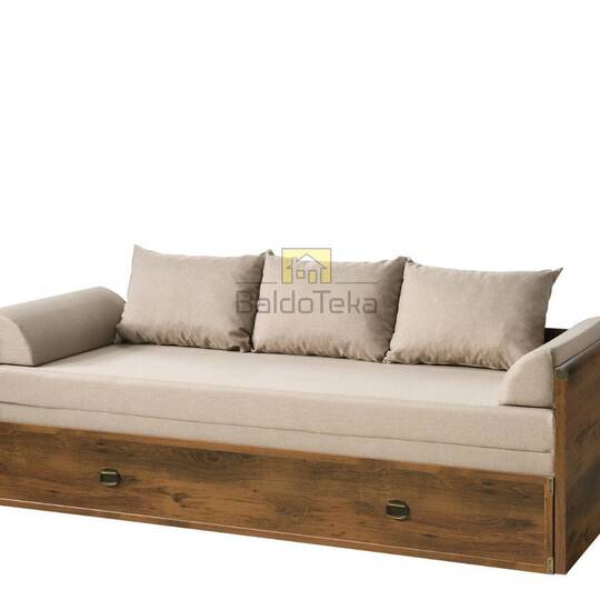 INDIANA JLOZ80/160 kanapa su čiužiniu ir pagalvėlėmis - Sofos-lovos
