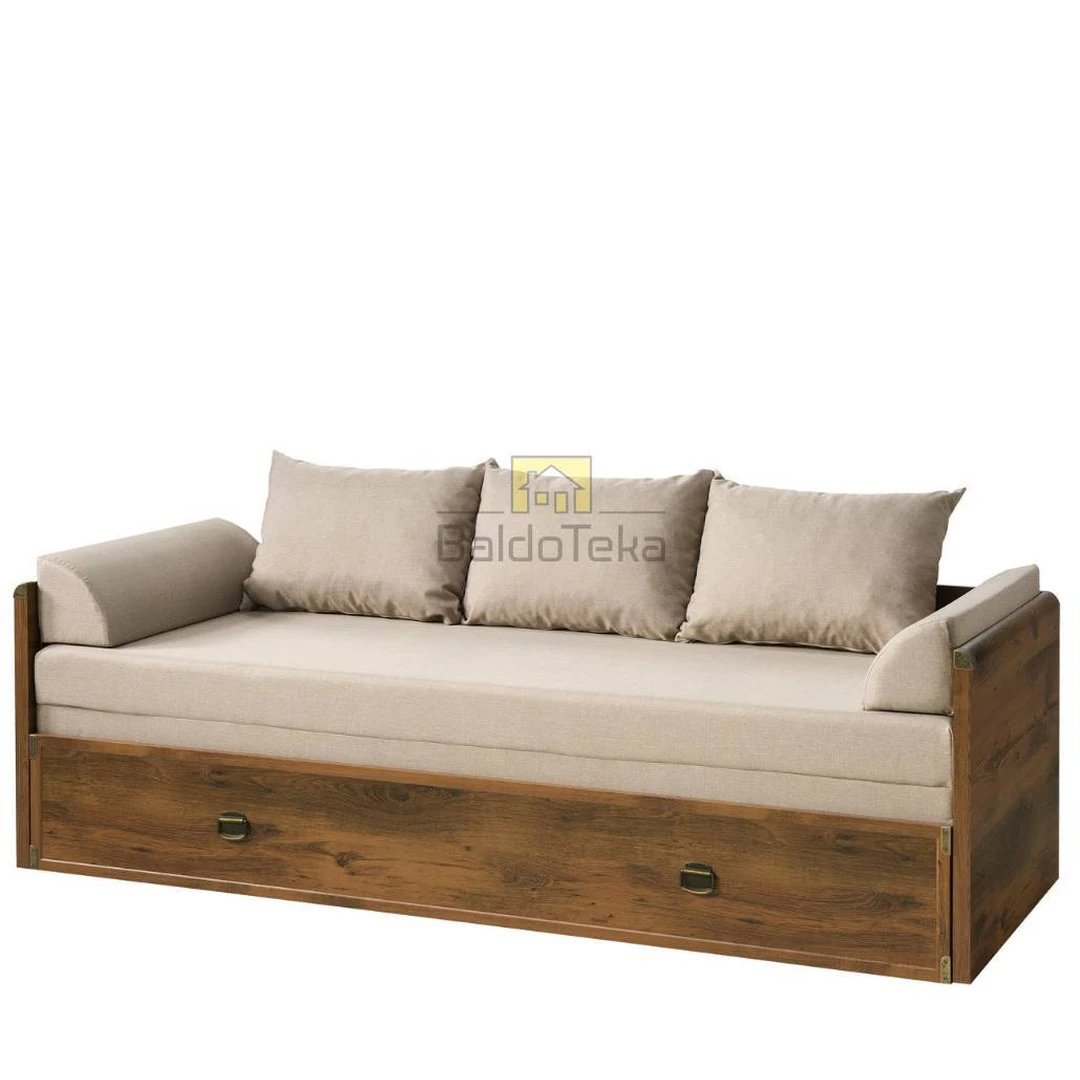 Ergonomiškas lovos rėmas su minkštu čiužiniu