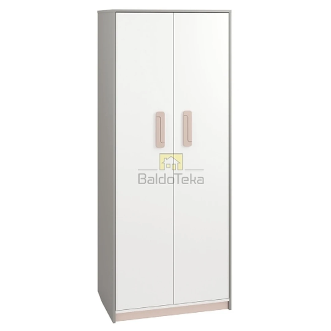 Moderni spintelė pilka platina, balta, rausva