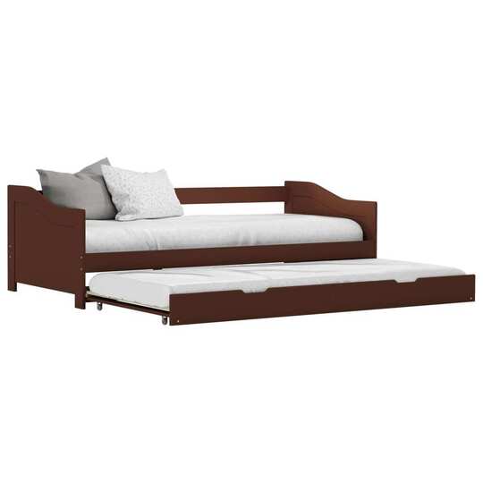 Ištraukiamos sofos-lovos rėmas, rudas, 90x200cm, mediena - Lovos