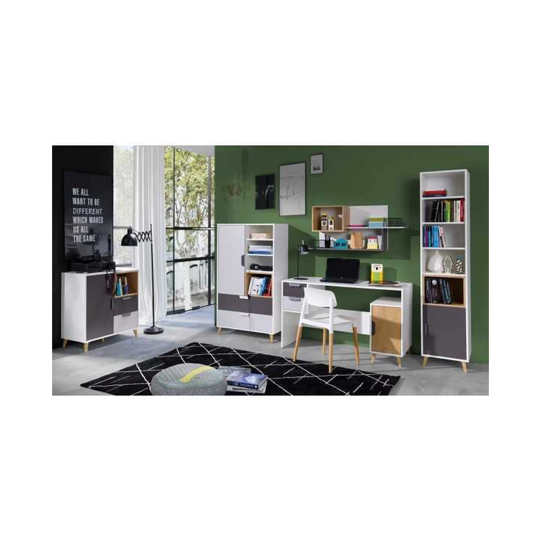 Knygų spinta 1D 41x190x40 cm