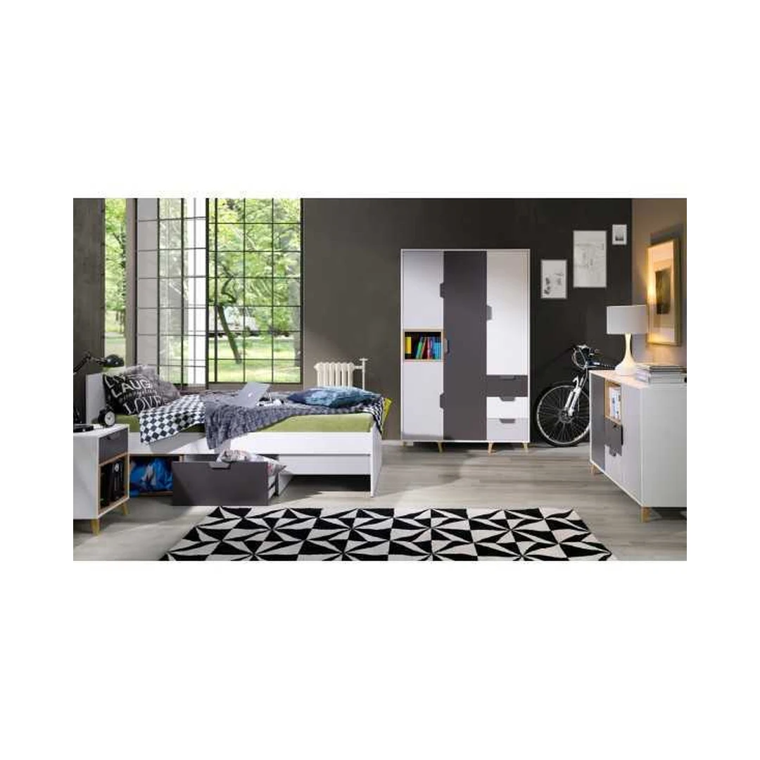 Elegantiška 4 durų spinta su ABS briaunomis