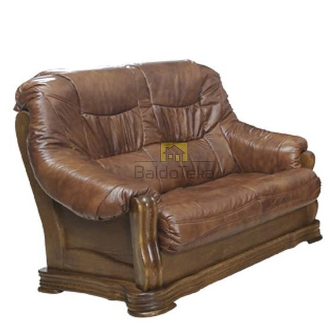 Natūralios odos ir ąžuolo masyvo prabangios sofos