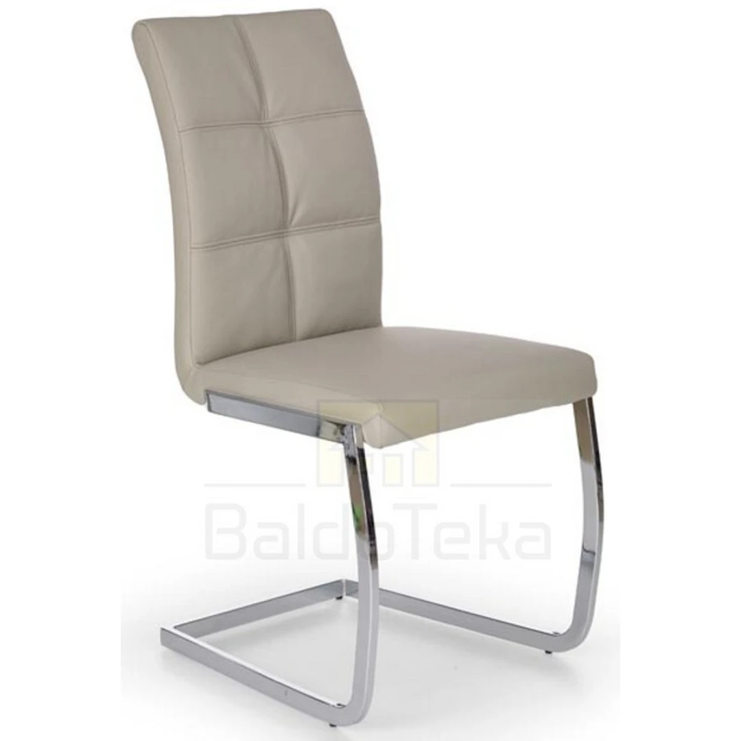 Stylingos kėdės su chromuotu plienu ir ekooda