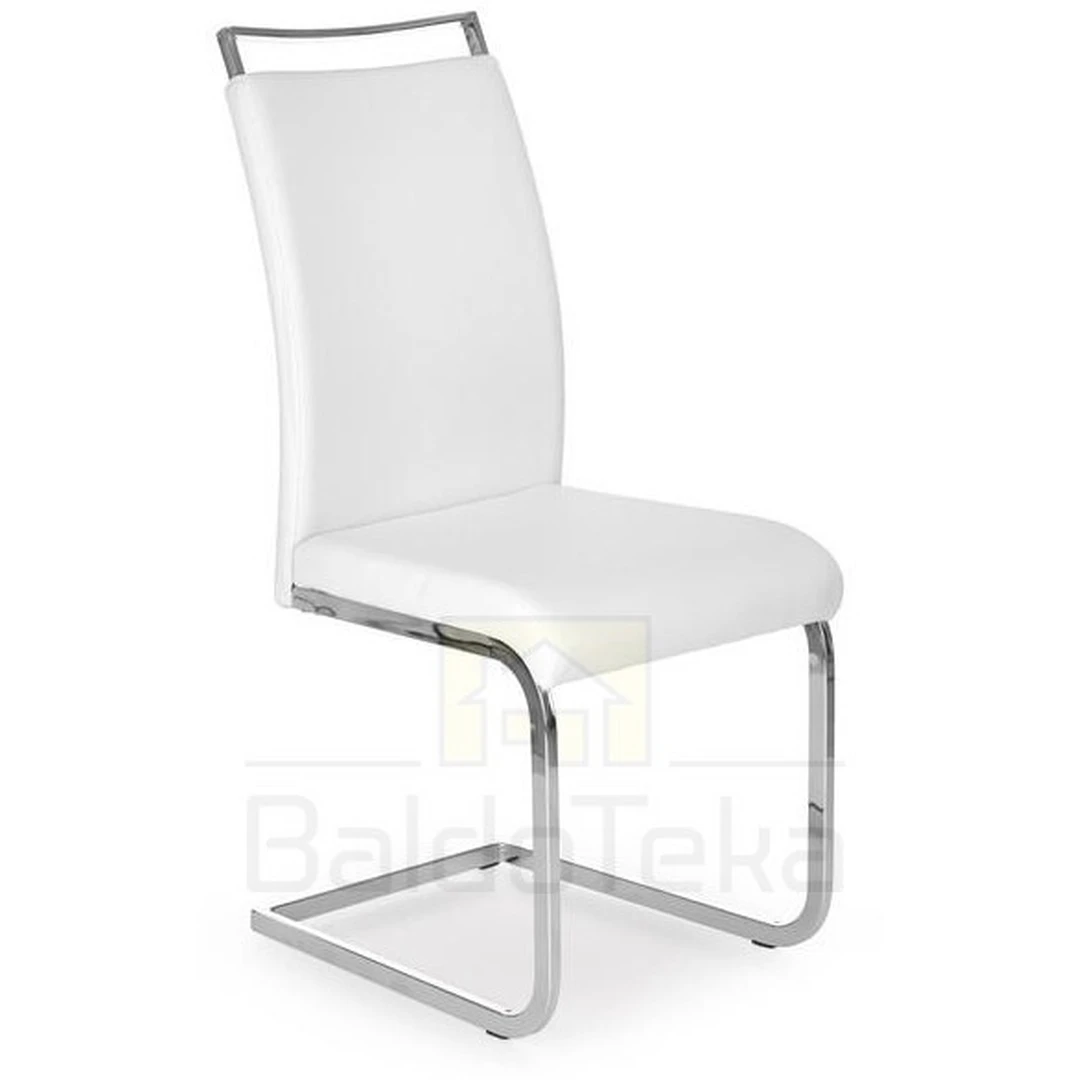 Stylish White Chrome Chair with Eco-Friendly Design
