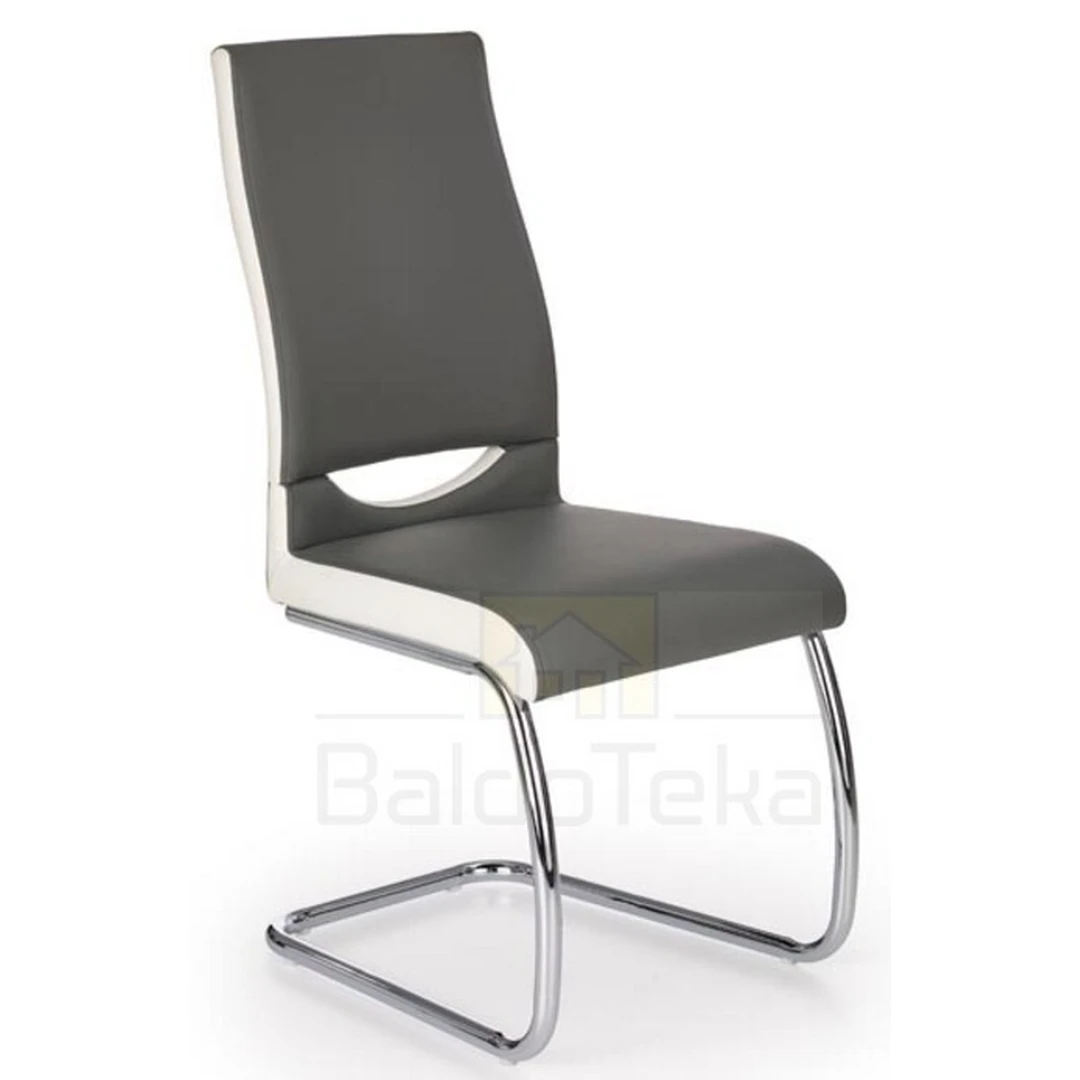 Stylinginės kėdės su chromuotu plienu ir ekooda