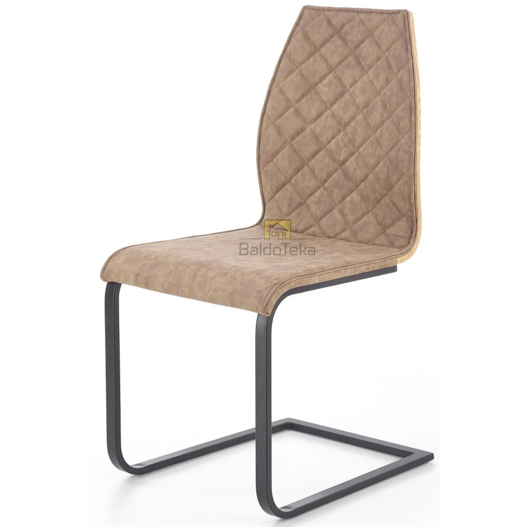 Stilinga ruda-auksinio ąžuolo spintelė su ekologiška medžio faneruote