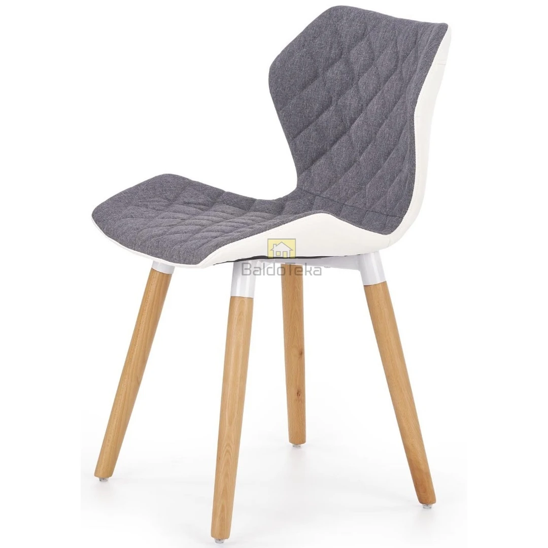 Stylingos kėdės su gobelenu ir natūraliu medžiu