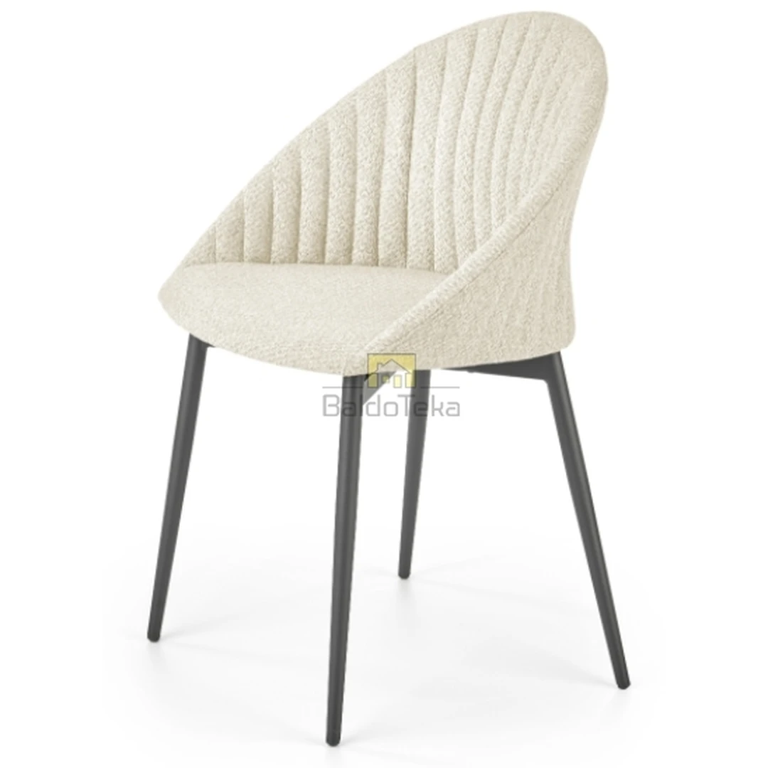 Stylingas gobeleno fotelis su metaliniu pagrindu