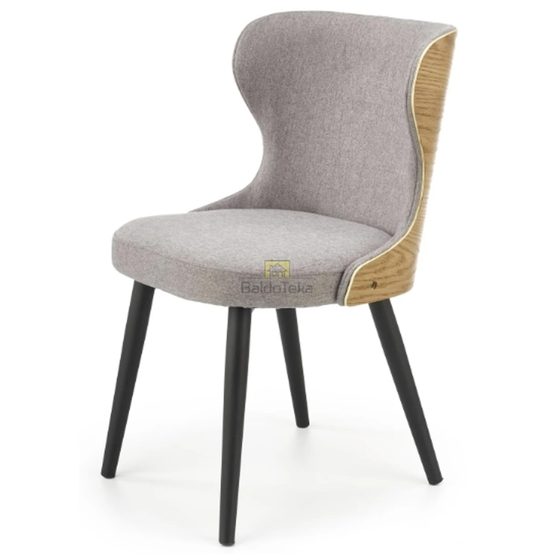 Elegantiška natūralaus ąžuolo spalvos spinta su gobelenu