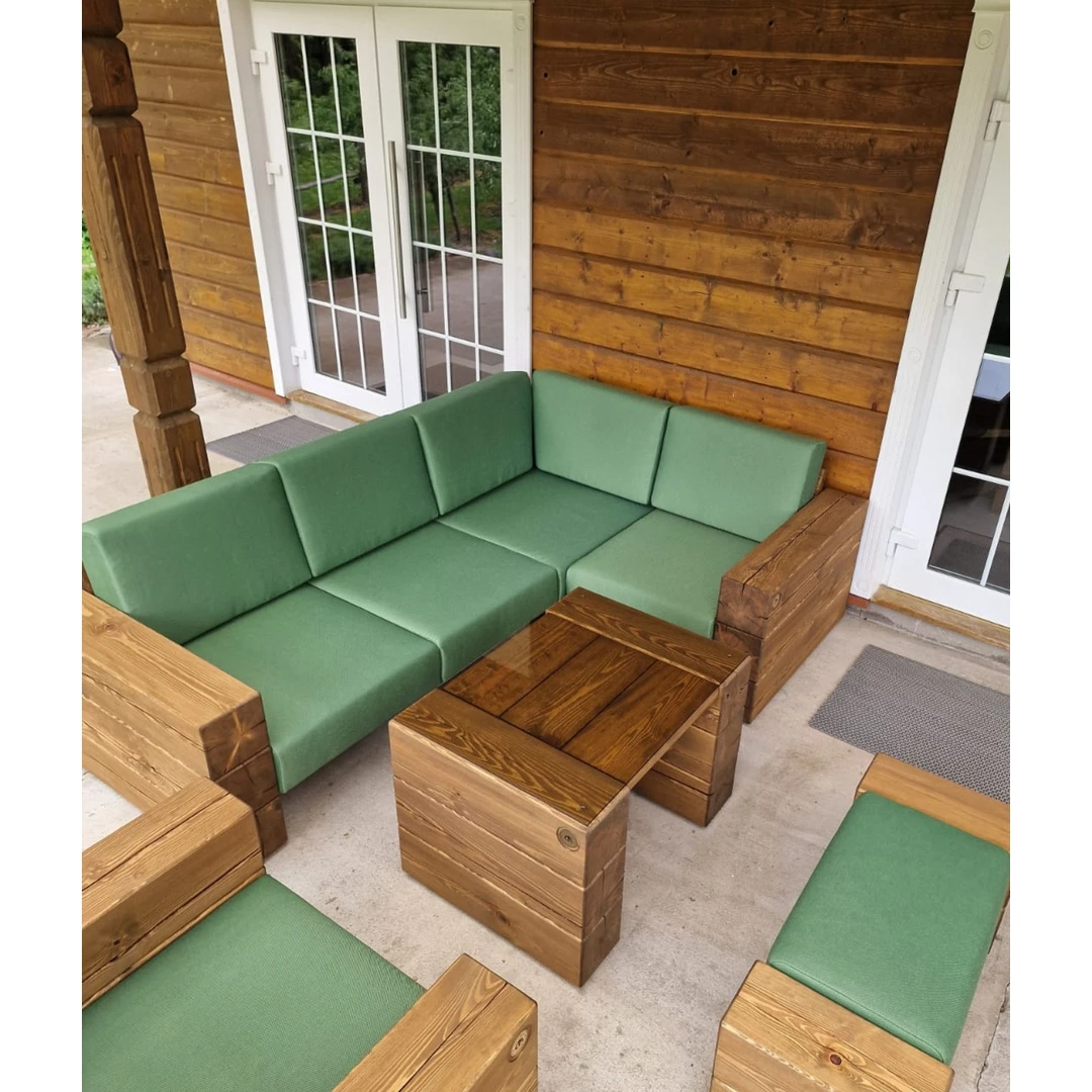 Kampinė lauko sofa 1.65m x 2.25m ¦ TIMBER - Foteliai, sofos