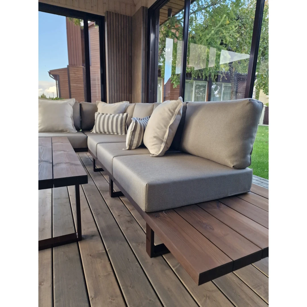 Kampinė lauko sofa 2.04m x 3.14m ¦ COMFORT - Foteliai, sofos