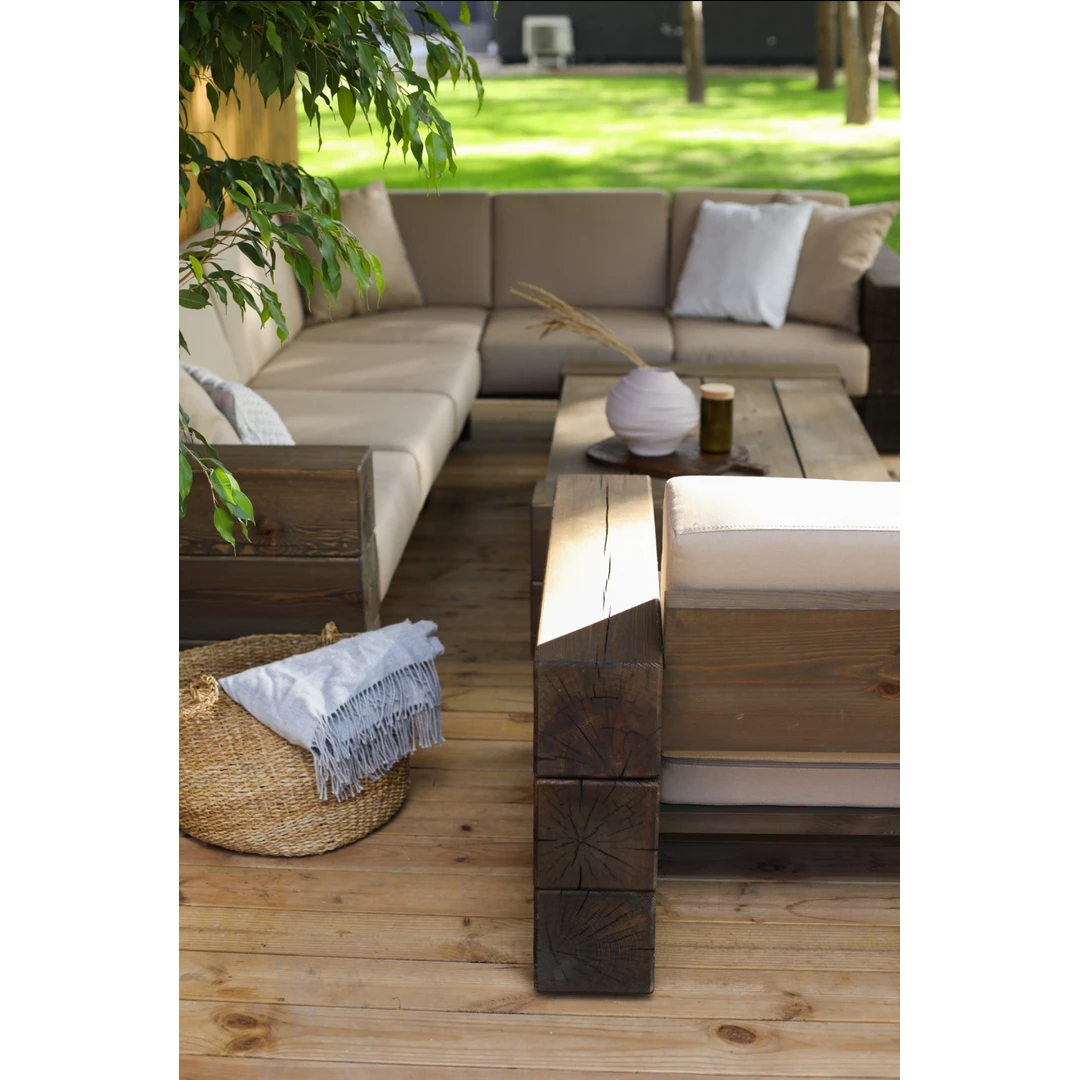 Kampinė lauko sofa 2.25m x 2.85m ¦ TIMBER - Foteliai, sofos