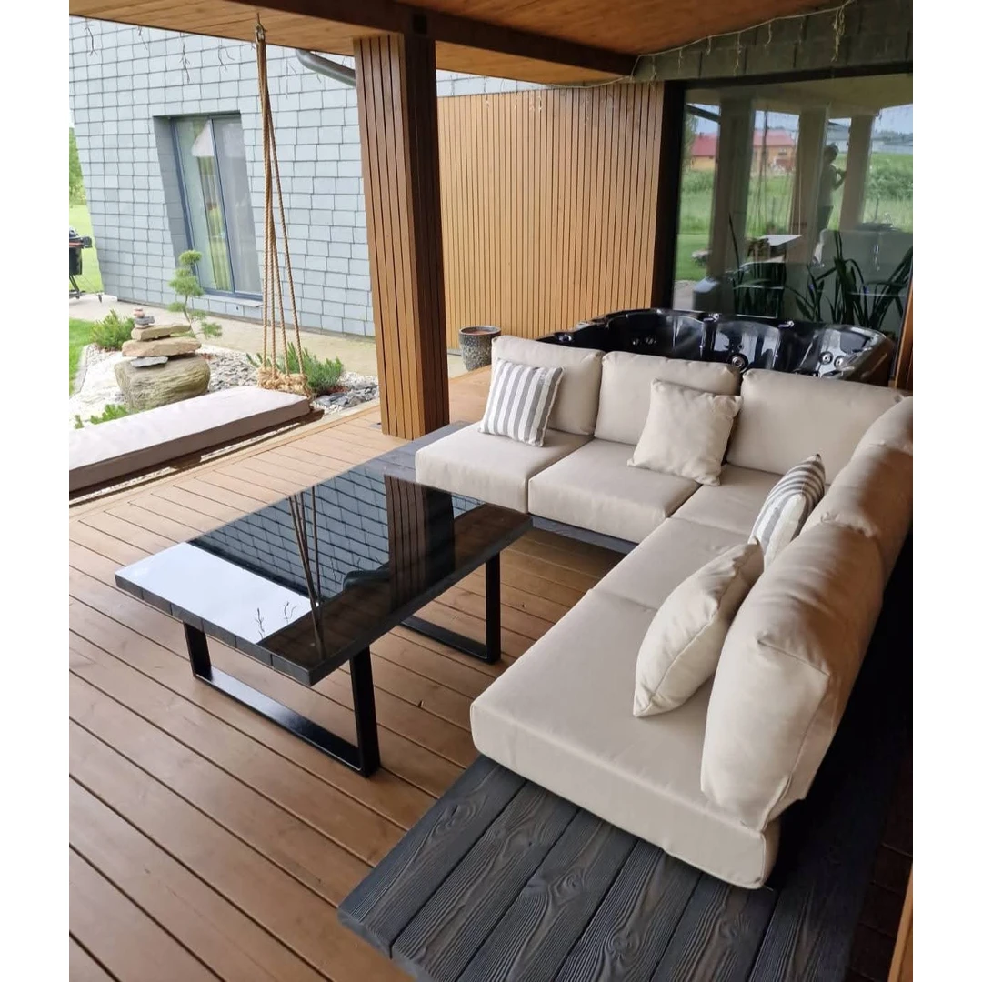 Kampinė lauko sofa COMFORT – 5 vietų