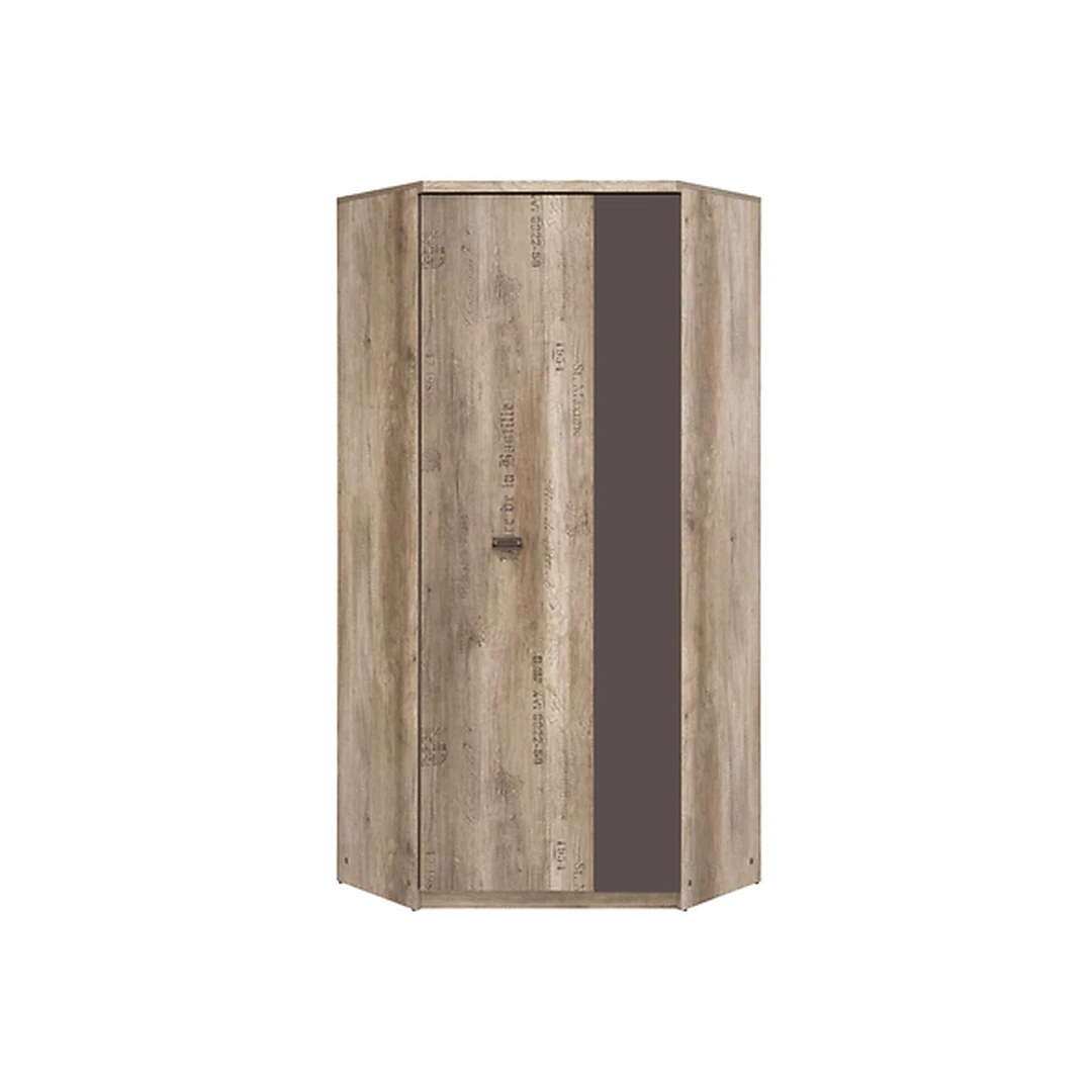 Malcolm kampinė spinta - erdvus sandėliavimas ir modernus dizainas