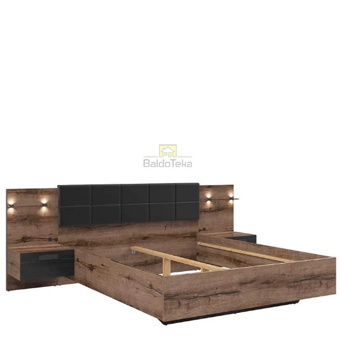 Moderni lova su LED apšvietimu ir USB jungtimis