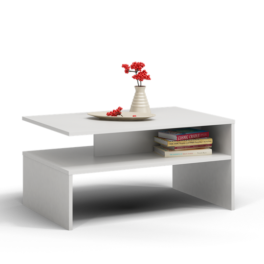 Modernus minimalistinis staliukas su erdvia lenta