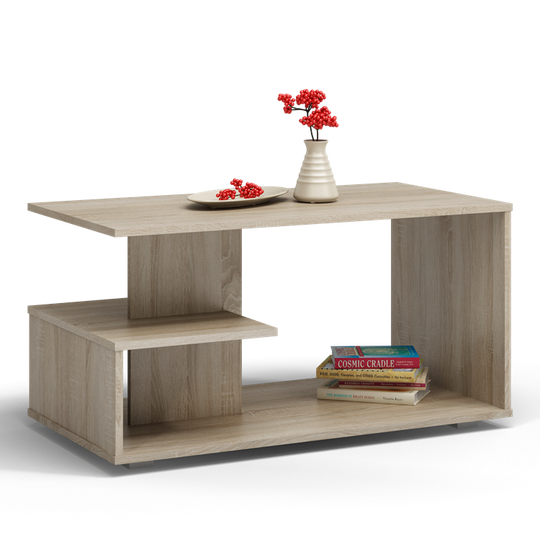 Modernus staliukas su erdvia lentyna apačioje