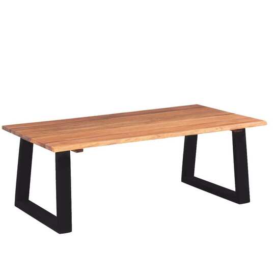 Kavos staliukas, masyvi akacijos mediena, 110x60x40 cm - Žurnaliniai (kavos) staliukai