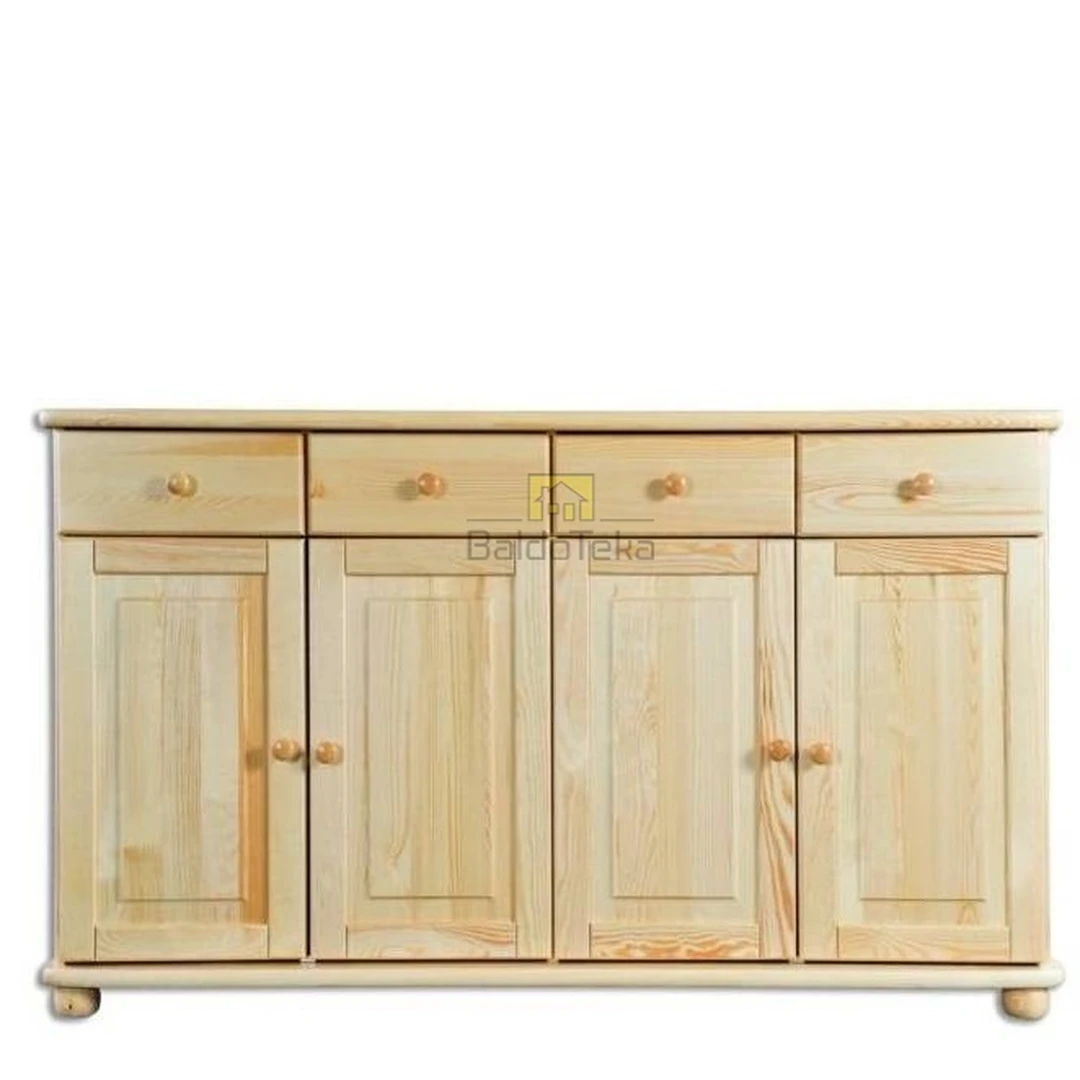 Ergonomiškas pušinės medienos spinta – 165/92/42 cm