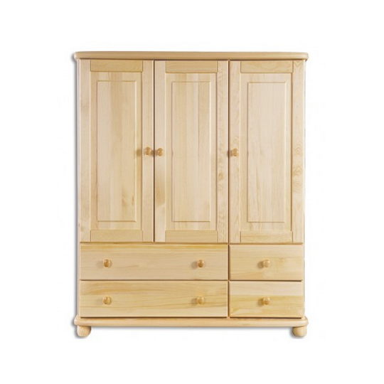 Elegantiška pušinė spinta – 125x125x42 cm