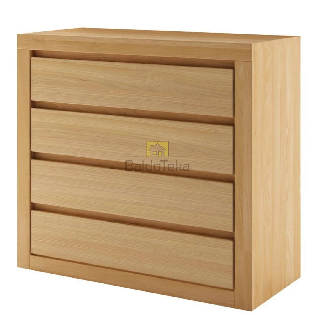 Natūralaus buko malkų spintelė