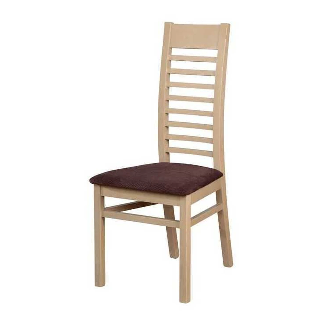 Stylinga kėdė ERYKA iš natūralaus medžio su gobeleno sėdyne