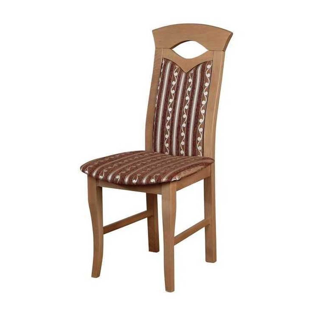 Stylinga kėdė KAMIL iš natūralaus medžio su gobelenu