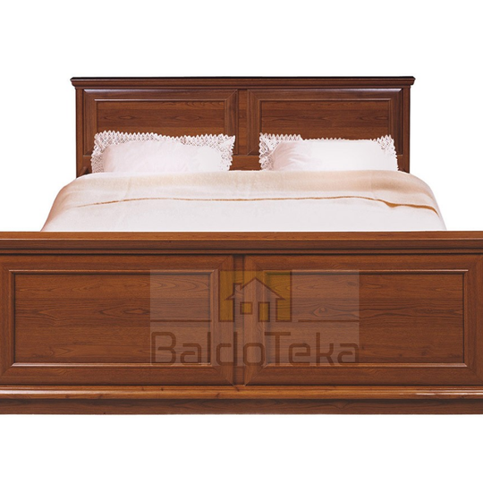 Kaštoninės spalvos lovos rėmas LMDP